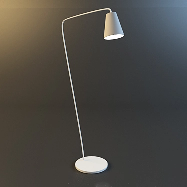 Sleek CONUS Light Fixture 3D model image 1 