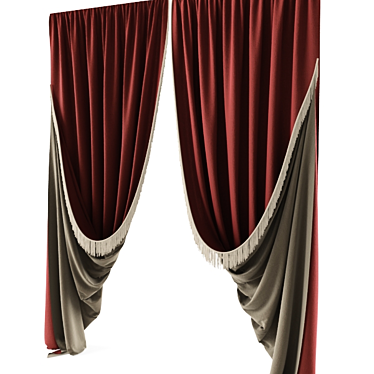 Classic Fringed Blind 3D model image 1 