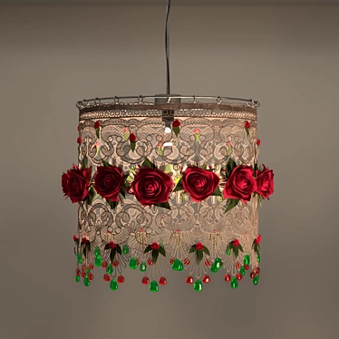 Lampshade with roses