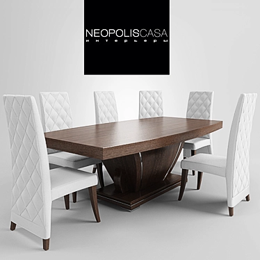 Neopolis Casa Dining Table 3D model image 1 