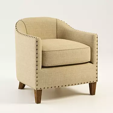 Belton Armchair - Elegant and Stylish Seating 3D model image 1 