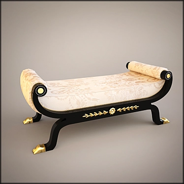 Mariner Neva Gold Pearl Black Bench 3D model image 1 