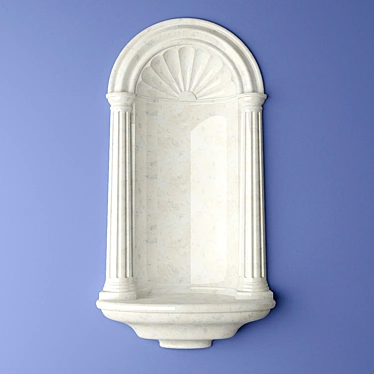 Elegant Colonial Wall Niche 3D model image 1 