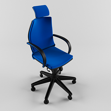 Blue Bliss Chair 3D model image 1 