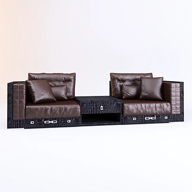 Lamborghini Luxury Lounge Sofa 3D model image 1 