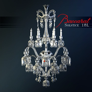 Luxury Illumination: Baccarat Solstice Chandelier 3D model image 1 