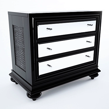 Elegant Merelyn Bedside Chest 3D model image 1 