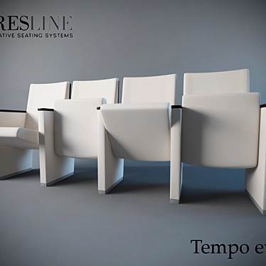 Aresline Tempo Evo Conference Chair 3D model image 1 