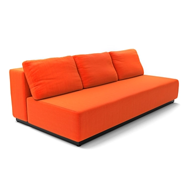 Softline Nevada 3-P: Stylish & Comfortable Sleeper Sofa 3D model image 1 