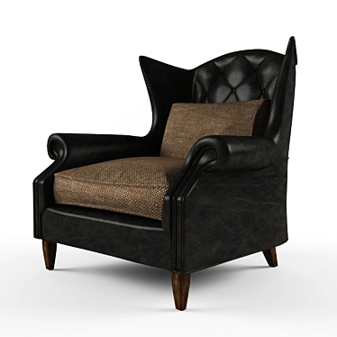 Elegant Lauran Armchair by Curations 3D model image 1 