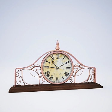 Vintage Table Clocks 3D model image 1 