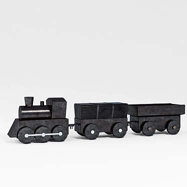 Charming Toy Train for Decor 3D model image 1 