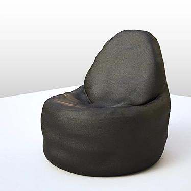 Lux Leather Bag Chair 3D model image 1 