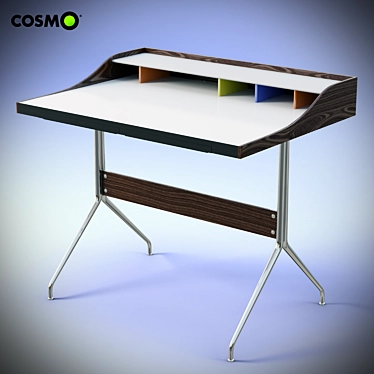 Sleek Nelson Desk: Style and Functionality 3D model image 1 