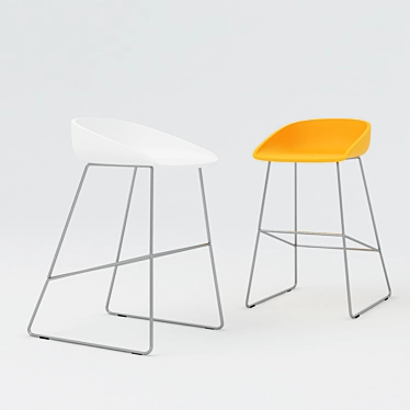 Hay Stool: Simple Elegance for Your Space 3D model image 1 