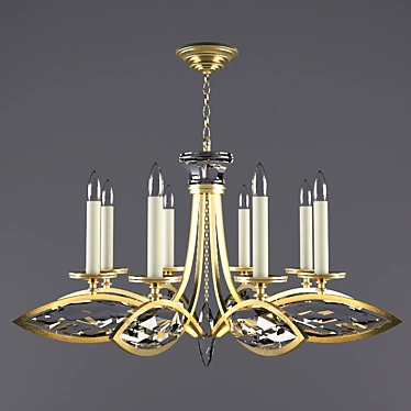 Fine Art Lamps Marquise Chandelier 3D model image 1 