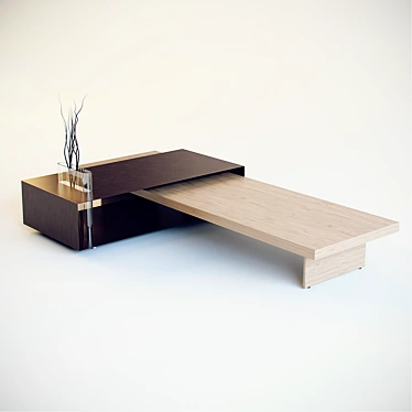 Stylish 3D Coffee Table 3D model image 1 