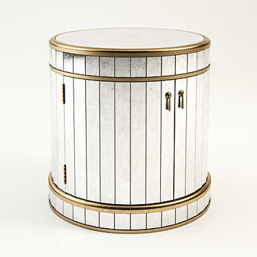 Elegant Gabriel Drum Table - MN5536 3D model image 1 