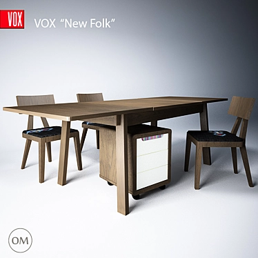 VOX New Folk Expandable Table 3D model image 1 