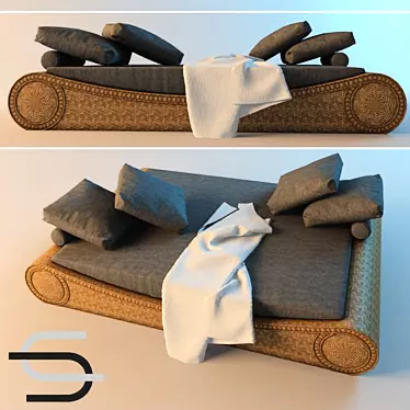 Relaxing Chillout Sun Lounger 3D model image 1 