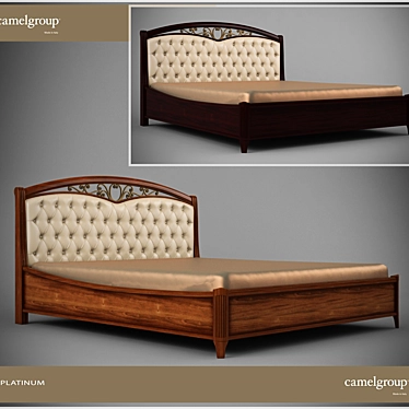 Vintage Charm Bed Set 3D model image 1 