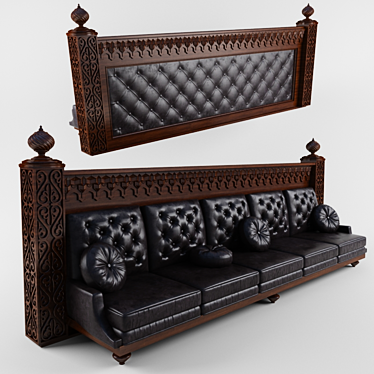 Cozy Modern Sofa 3D model image 1 