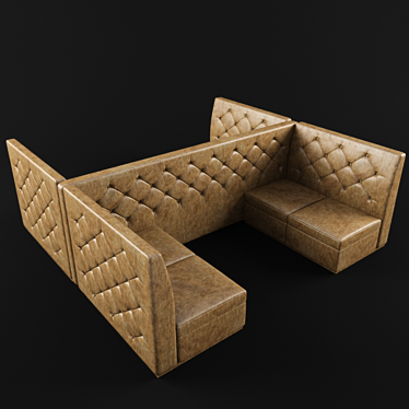 Cafe Divan: Elegant Seating Solution 3D model image 1 