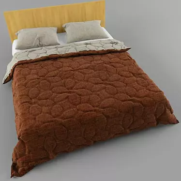 Floral Dream Bed 3D model image 1 