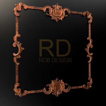 Elegant Patterned Design 3D model image 1 