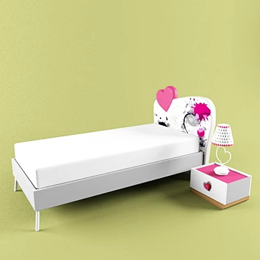 Cozy Single Bed 3D model image 1 