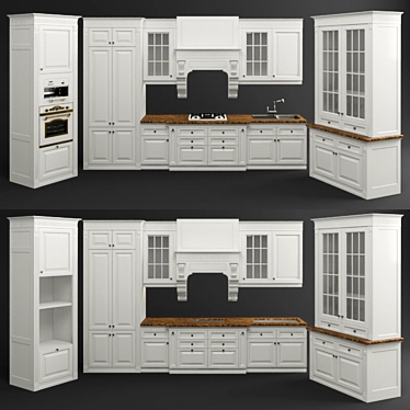 Mystery Kitchen: Sleek, Stylish and Affordable 3D model image 1 