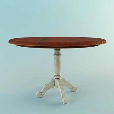 Modern Round Bramley Table 3D model image 1 