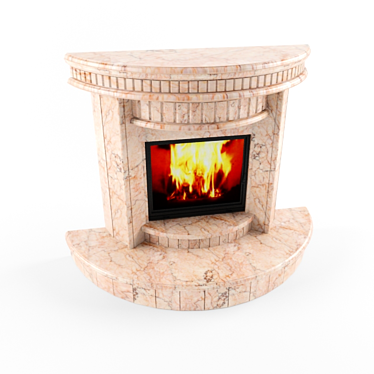 Svarogich Juno Fireplace: Creative Craftsman Design 3D model image 1 