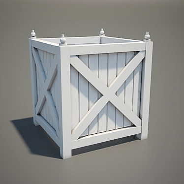 Stylish Box Planters 3D model image 1 