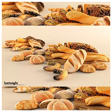 Bread Delights 3D model image 1 