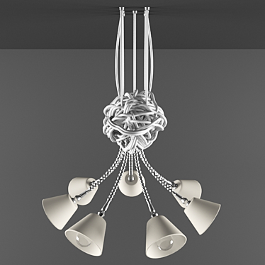 Tangled Elegance: Lamp Design 3D model image 1 