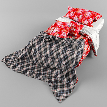 Title: Cozy Dream Bed 3D model image 1 