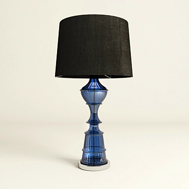 Sleek Glass Samurai Table Lamp 3D model image 1 