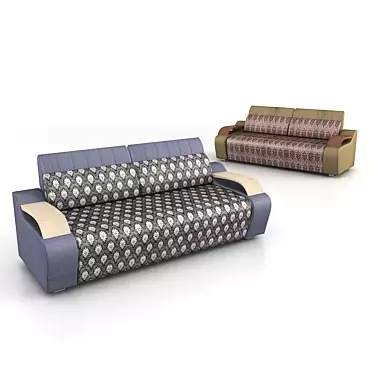 Modern Comfort Sofa 3D model image 1 