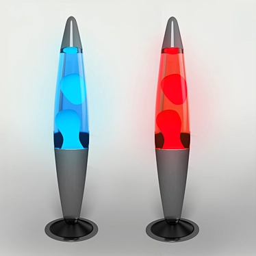 Glowing Eruption: 300mm Lava Lamp 3D model image 1 