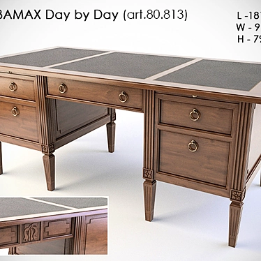 BAMAX Day by Day Writing Desk 3D model image 1 