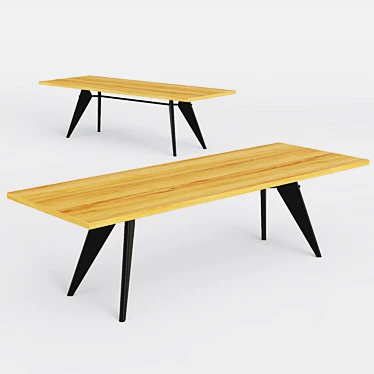 Swiss Designed Vitra EM Table 3D model image 1 