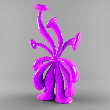 Ethereal Aquatic Sculpture 3D model image 1 