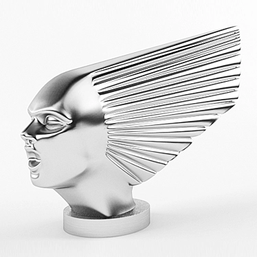 Vintage Lalique Wind Spirit Sculpture 3D model image 1 