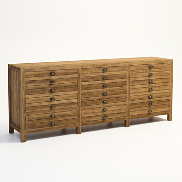 Bristol Sideboard: Elegant and Functional 3D model image 1 