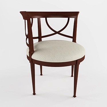  Elegant CAMILLA Armchair 3D model image 1 