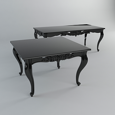 Elegant Chinese Dining Tables 3D model image 1 