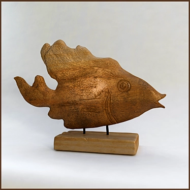 Elegant Fish Figurine from Uttermost 3D model image 1 