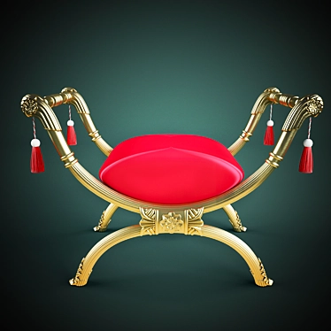 Title: Elegant Cleopatra Chair: Timeless Luxury 3D model image 1 