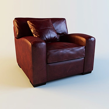 Sleek and Stylish Panther Armchair 3D model image 1 